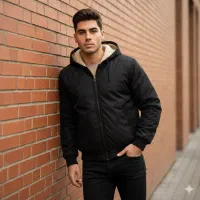 کاپشن مردانه مدل DarkFlow/کلاهدار/زیپدار/جیبدار|لباس|سنندج, |دیوار