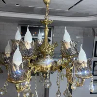 لوستر برنجی پنج شاخه