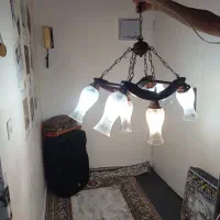 3 عدد لوستر چوبی مارک های نور