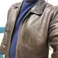 کاپشن چرم طبیعی گاوی