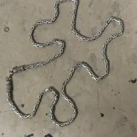 زنجیر گردنبند نقره نو