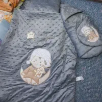 ست 4تکه خواب نوزادی مدل مخمل حبابی