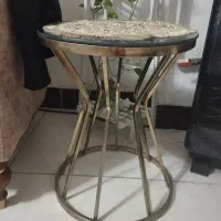 میز وسط با سه تا  عسلی طر ح جدید فلزی  کاملا سالم