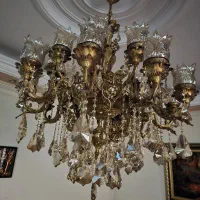 لوستر برنزی|لوستر و چراغ آویز|تهران, پرستار|دیوار