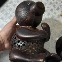 مجسمه چوبی دست ساز چراغ خواب سالم|چراغ خواب و آباژور|مشکین‌دشت, |دیوار