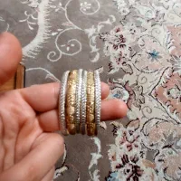 ست رادیوم به همراه النگو نقره آبکاری طلا با عیار|جواهرات|آباده, |دیوار