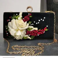 کیف مخمل مجلسی دستدوز|کیف، کفش، کمربند|مشگین شهر, |دیوار