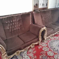 سرویس مبل ۷ نفره نیمه سلطنتی|مبلمان خانگی و میز عسلی|گناباد, |دیوار