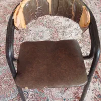 صندلی دسته دار فلزی
