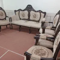 مبل ۹ نفره کلاسیک سالم وتمیز|مبلمان خانگی و میز عسلی|لنجان, |دیوار