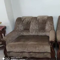 مبل راحتی ۷ نفره چوبی|مبلمان خانگی و میز عسلی|خوی, |دیوار