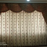 پرده حریر همراه والان