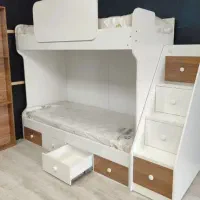 تخت 2 طبقه ایی پله خور شرکتی رژین|تخت و سرویس خواب|الوند, |دیوار