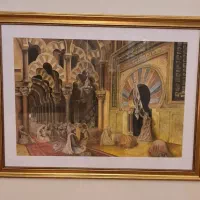 تابلو نقاشی پاستل گچی