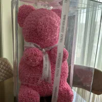 خرس صورتی بزرگ Teddy Rose برندFloralrad ولنتاین