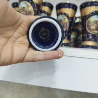 سرویس چینی سورمه ای سلطنتی طلاکوب کمیاب دستساز|کلکسیون اشیاء عتیقه|اصفهان, قائمیه|دیوار