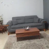 مبل به همراه جلو مبلی و سه عدد عسلی|مبلمان خانگی و میز عسلی|رشت, انصاری|دیوار