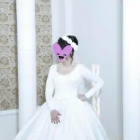 لباس عروس تمام ساتن|لباس|کلاله, |دیوار