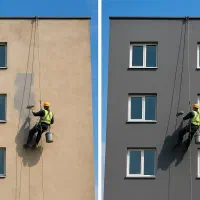 نقاشی نما عایق،راپل کار ضداب نماشویی شستشوی