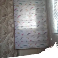 پرده زبرا طرح دار استفاده نشوده در حد نو