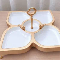 اردوخوری سفید حلقه طلایی