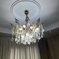 ۲عدد لوستر برنجی جفت|لوستر و چراغ آویز|تهران, جنت‌آباد مرکزی|دیوار