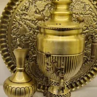 سماور زغالی نظر دسته کاپی|سماور، چای‌ساز، قهوه‌ساز|اصفهان, نقش جهان|دیوار