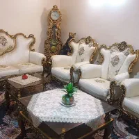 مبلمان9نفره بامیز وعسلی درحد نو بازدید فولادشهر|مبلمان خانگی و میز عسلی|اصفهان, شفق|دیوار