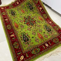 قالیچه گل ابریشم دستباف نو