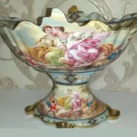 کشکول مارک لمونژ طرح ادم و حوا|کلکسیون اشیاء عتیقه|اصفهان, کوی امام|دیوار