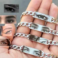 حک عکس روی پلاک دستبند فندک
