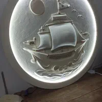 تابلوی دکوراتیو برجسته کشتی ثروت نور وامید|تابلو، نقاشی، عکس|لواسان, |دیوار