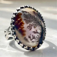 انگشتر نقره عقیق شجر قاین