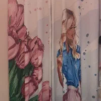 پرده دخترانه سالم|پرده، رانر، رومیزی|رشت, یخسازی|دیوار