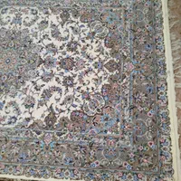 جفت فرش ۴۲ خانه دستبافت گل ابریشم (۶متری)کاشان|فرش|تهران, فلسطین (میدان انقلاب)|دیوار