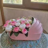 گلدان و باکس گل مصنوعی  سنبل شکوفه رز  قیمت مناسب