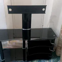 میز تلویزیون شیشه ای سالم