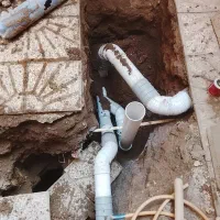 وصل طرح اگو لوله کشی آب فاضلاب تخریب ساختمان