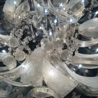 لوستر کنترل دار چندحالته سایزیزرگ قطر ۷۰سانت|لوستر و چراغ آویز|فردیس, قریشی|دیوار