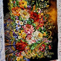 تابلو فرش طرح گل(اقساطی)|تابلو فرش|تبریز, |دیوار