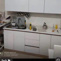 کابینت زمینی دیواری سفید