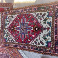 فرش ابریشم ۶متری ویک عدد فرش ۱ونیم دریک|فرش|سراب, |دیوار