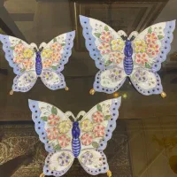 دکوری و مجسمه وپروانه گل چینی آنتیک