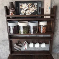 مینی بار بارخانگی میز دست ساز میز دستگاه قهوه ساز|صنایع دستی و سایر لوازم تزئینی|اصفهان, صدف|دیوار