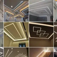 نصب لاین نوری/هالوژن/لوستر/نورمخفی/لامپ