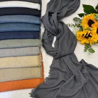 شال حصیری پلیسه دوریش کالکشن عیدانه(روسری دل‌آرا)