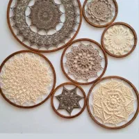 سفارش دیوارکوب ماندالابافی درقزوین|صنایع دستی و سایر لوازم تزئینی|قزوین, |دیوار