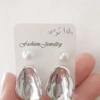 گوشواره آبکاری نقره