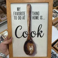 تابلو دکوراتیو شیک چوبی برای آشپزخانه