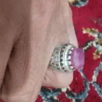 انگشتر نقره فیروزه و یاقوت|جواهرات|زابل, |دیوار